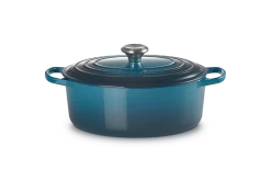 Le Creuset Braadpan Signature - Ovaal - Deap Teal - ø 29 Cm / 4.7 Liter 12 Le Creuset Braadpan Signature - Ovaal - Deap Teal - ø 29 Cm / 4.7 Liter -Keukenbenodigdheden Winkel LC 20210125 HL PS FS 21178296422430 001
