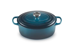 Le Creuset Braadpan Signature - Ovaal - Deap Teal - ø 29 Cm / 4.7 Liter 13 Le Creuset Braadpan Signature - Ovaal - Deap Teal - ø 29 Cm / 4.7 Liter -Keukenbenodigdheden Winkel LC 20210125 HL PS FS 21178296422430 002