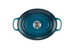 Le Creuset Braadpan Signature - Ovaal - Deap Teal - ø 29 Cm / 4.7 Liter 15 Le Creuset Braadpan Signature - Ovaal - Deap Teal - ø 29 Cm / 4.7 Liter -Keukenbenodigdheden Winkel LC 20210125 HL PS FS 21178296422430 004