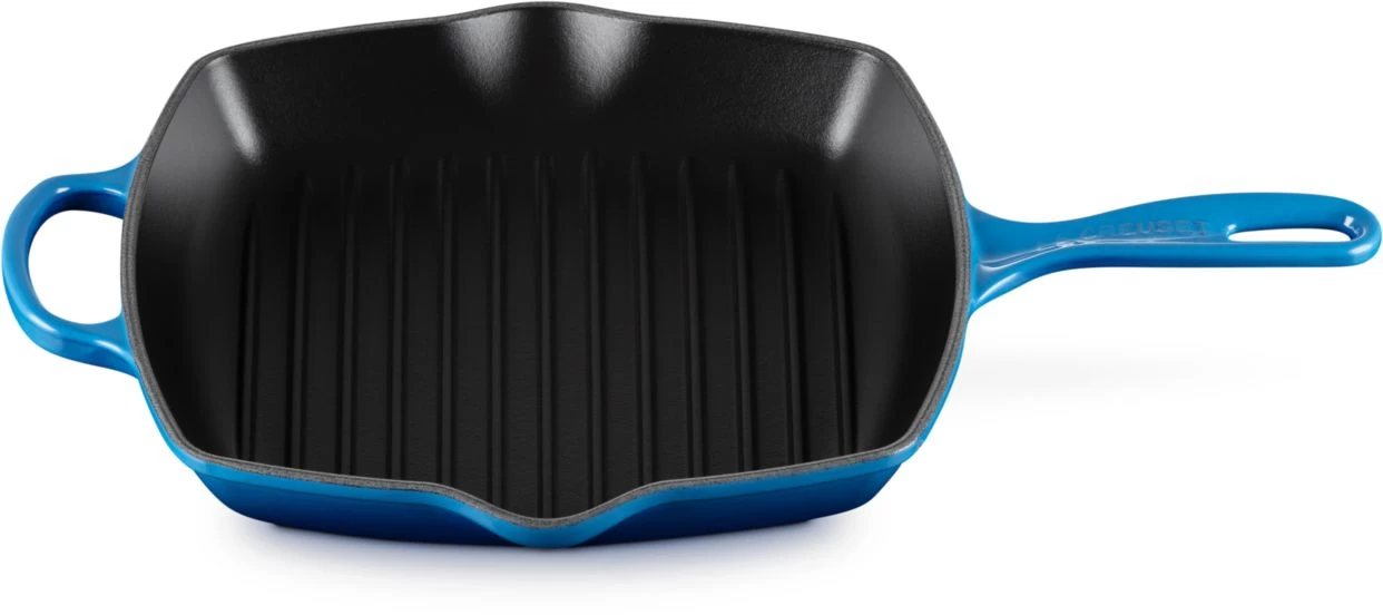 Le Creuset Grillpan Signature - Azure - 26 X 26 Cm - Geëmailleerde Anti-aanbaklaag 3 Le Creuset Grillpan Signature - Azure - 26 X 26 Cm - Geëmailleerde Anti-aanbaklaag