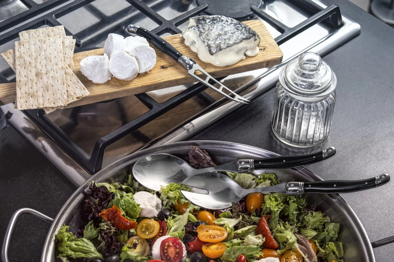 Laguiole Style De Vie Kaasmes Zwart 5 Laguiole Style De Vie Kaasmes Zwart - Afbeelding 3