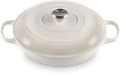 Le Creuset Braadpan Signature - Campagnard - Meringue - ø 30 Cm / 3.5 Liter
