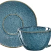 Leonardo Koffiekop- En Schotel Matera Blauw - 290 Ml -Keukenbenodigdheden Winkel Leonardo Koffiekop en schotel Matera Blauw 290 ml 2