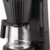 Alessi Filter-koffiezetapparaat Plissé - 1.5 Liter - Zwart - Michele De Lucchi - MDL14 B