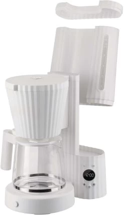 Alessi Filter-koffiezetapparaat Plissé - 1.5 Liter - Wit - Michele De Lucchi - MDL14 W -Keukenbenodigdheden Winkel MDL14 W 04 1x1 A4 3500pxl