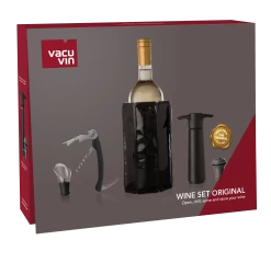 Vacu Vin Wijnset Original - Zwart - 5 Delige Set -Keukenbenodigdheden Winkel Packshot Wine Set Original V2