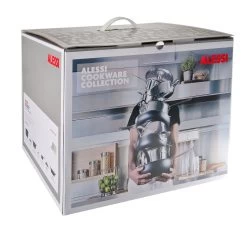 Alessi Pannenset Mami - SG100S7 - 4 Delige Set - Door Stefano Giovannoni -Keukenbenodigdheden Winkel SG100S7 01 alessi mami aanbieding verpakking