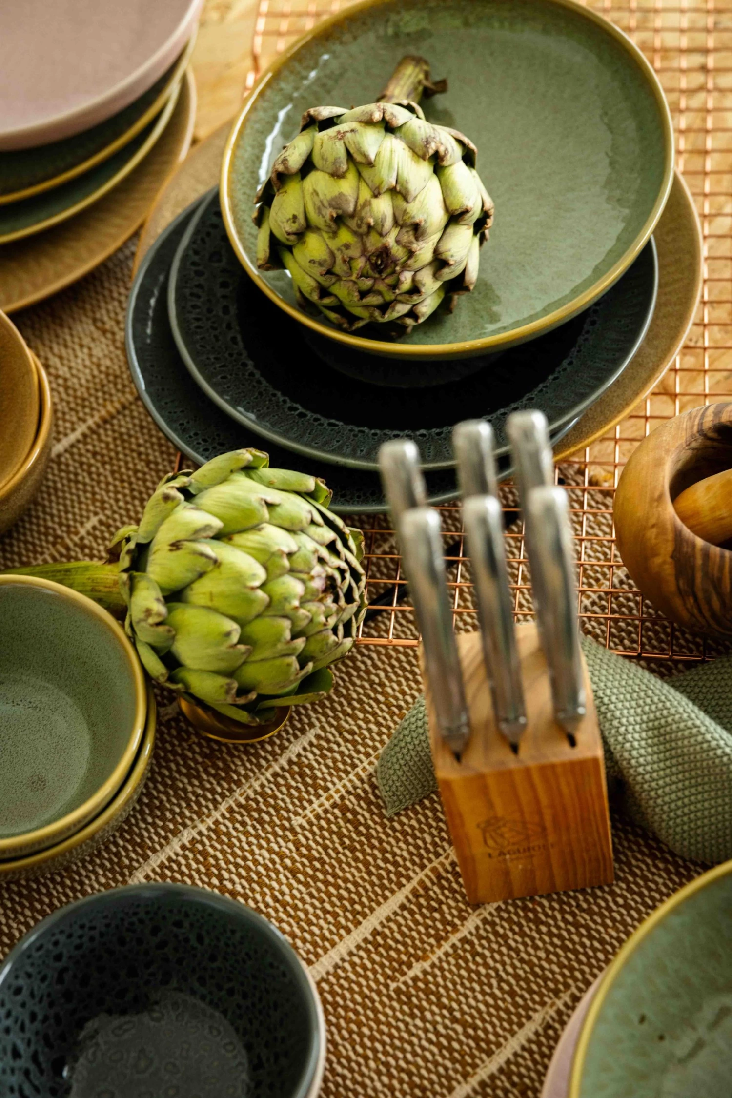 Jay Hill Serviesset Lihou - 4-delig - Grijs/Zwart 6 Jay Hill Serviesset Lihou - 4-delig - Grijs/Zwart - Afbeelding 4