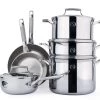 Saveur Selects Pannenset Voyage - TriPly RVS - 6 Delige Set