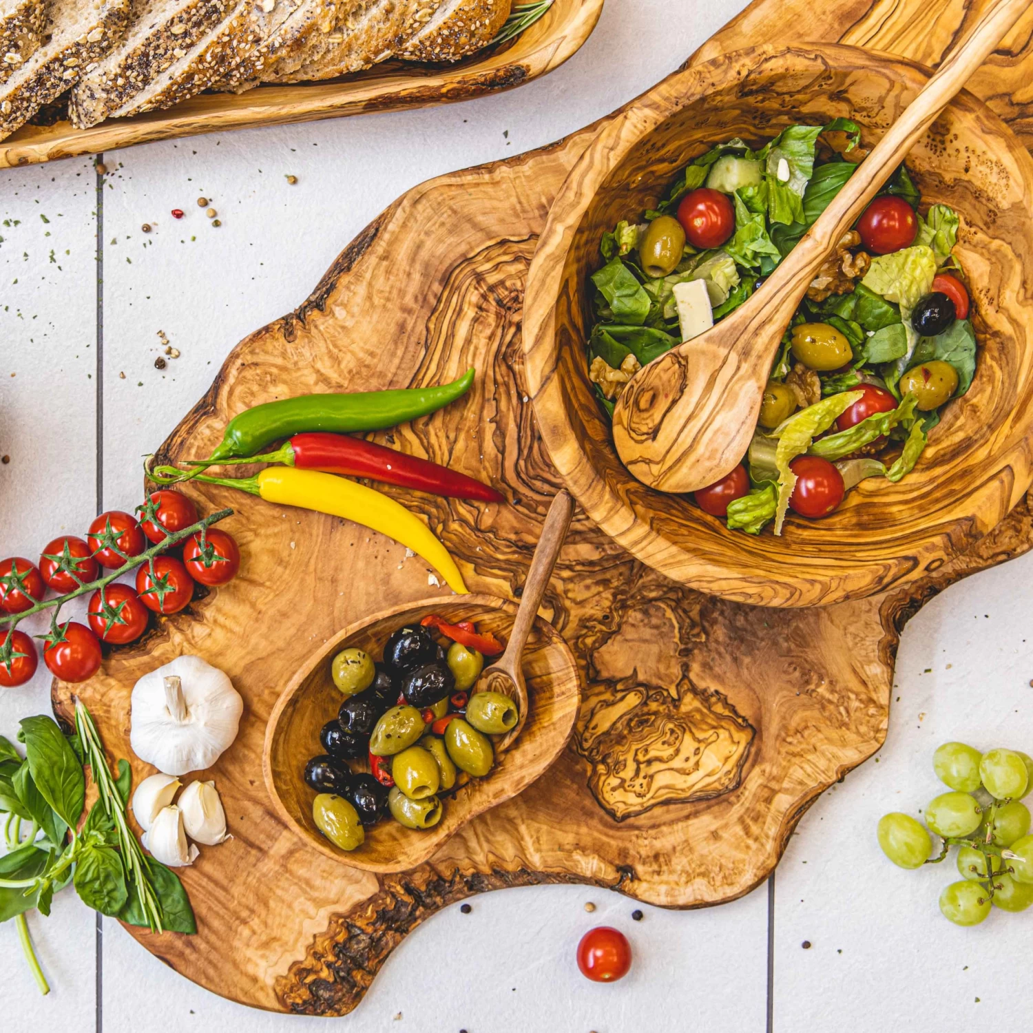 Jay Hill Dipschaaltje Tunea - Olijfhout - ø 10 Cm 6 Jay Hill Dipschaaltje Tunea - Olijfhout - ø 10 Cm - Afbeelding 4