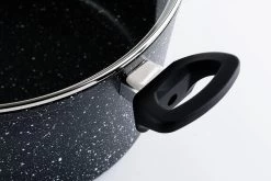 Westinghouse Hapjespan Black Marble - ø 28 Cm / 4.5 Liter - Standaard Anti-aanbaklaag 16 Westinghouse Hapjespan Black Marble - ø 28 Cm / 4.5 Liter - Standaard Anti-aanbaklaag -Keukenbenodigdheden Winkel WCCC0009028MBBWestinghouseCasserolewithGlassLid5 1