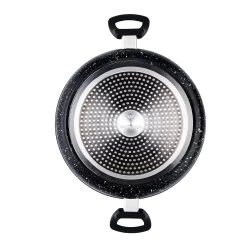 Westinghouse Hapjespan Black Marble - ø 28 Cm / 4.5 Liter - Standaard Anti-aanbaklaag 15 Westinghouse Hapjespan Black Marble - ø 28 Cm / 4.5 Liter - Standaard Anti-aanbaklaag -Keukenbenodigdheden Winkel WCCC0009L28MBBWestinghouseLowCasserole4