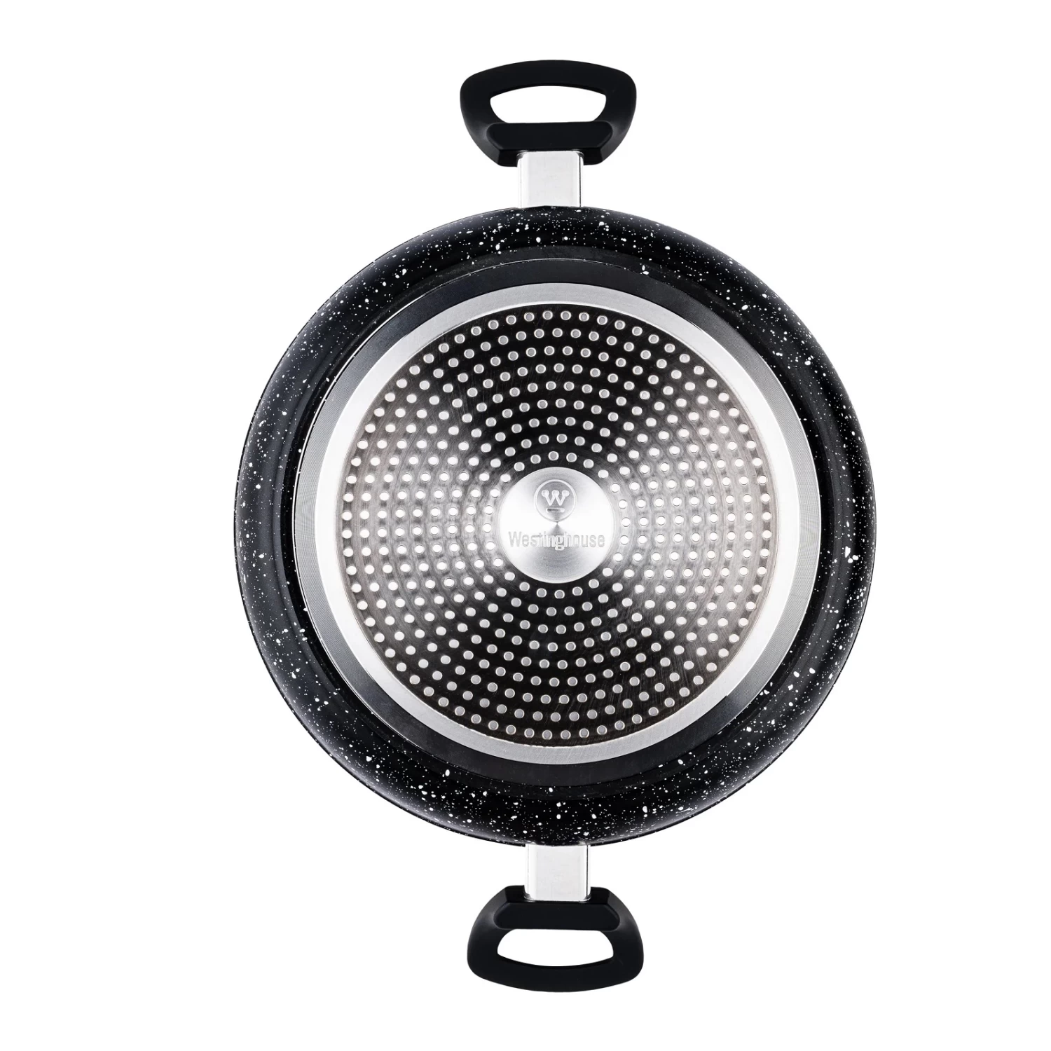 Westinghouse Hapjespan Black Marble - ø 28 Cm / 4.5 Liter - Standaard Anti-aanbaklaag 8 Westinghouse Hapjespan Black Marble - ø 28 Cm / 4.5 Liter - Standaard Anti-aanbaklaag - Afbeelding 6