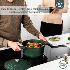 Westinghouse Braadpan Performance - Gracious Green - ø 24 Cm / 4.5 Liter 16 Westinghouse Braadpan Performance - Gracious Green - ø 24 Cm / 4.5 Liter -Keukenbenodigdheden Winkel WCCC0095024SG 4
