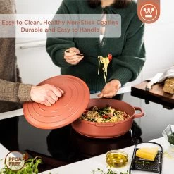 Westinghouse Hapjespan Performance - Rebel Red - ø 28 Cm / 4.1 Liter - Standaard Anti-aanbaklaag 18 Westinghouse Hapjespan Performance - Rebel Red - ø 28 Cm / 4.1 Liter - Standaard Anti-aanbaklaag -Keukenbenodigdheden Winkel WCCC0095L28OR 4