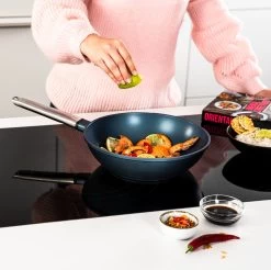 Westinghouse Wokpan Performance - Bravery Blue - ø 28 Cm - Standaard Anti-aanbaklaag -Keukenbenodigdheden Winkel WCCW0095028BL 13