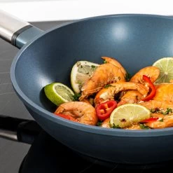 Westinghouse Wokpan Performance - Bravery Blue - ø 28 Cm - Standaard Anti-aanbaklaag -Keukenbenodigdheden Winkel WCCW0095028BL 14