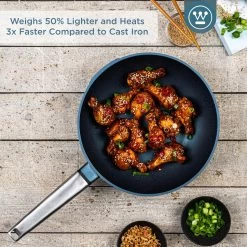 Westinghouse Wokpan Performance - Bravery Blue - ø 28 Cm - Standaard Anti-aanbaklaag -Keukenbenodigdheden Winkel WCCW0095028BL 2