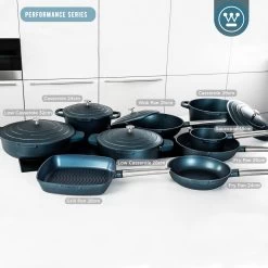 Westinghouse Wokpan Performance - Bravery Blue - ø 28 Cm - Standaard Anti-aanbaklaag -Keukenbenodigdheden Winkel WCCW0095028BL 6