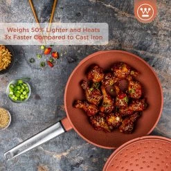 Westinghouse Wokpan Performance - Rebel Red - ø 28 Cm - Standaard Anti-aanbaklaag -Keukenbenodigdheden Winkel WCCW0095028OR 2