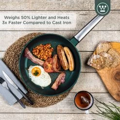 Westinghouse Koekenpan Performance - Gracious Green - ø 28 Cm - Standaard Anti-aanbaklaag -Keukenbenodigdheden Winkel WCFP0095024SG 2 1