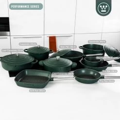 Westinghouse Koekenpan Performance - Gracious Green - ø 28 Cm - Standaard Anti-aanbaklaag -Keukenbenodigdheden Winkel WCFP0095024SG 6 1