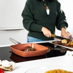 Westinghouse Grillpan Performance - Rebel Red - 28 X 28 Cm - Standaard Anti-aanbaklaag 17 Westinghouse Grillpan Performance - Rebel Red - 28 X 28 Cm - Standaard Anti-aanbaklaag -Keukenbenodigdheden Winkel WCFP0095G28OR 7