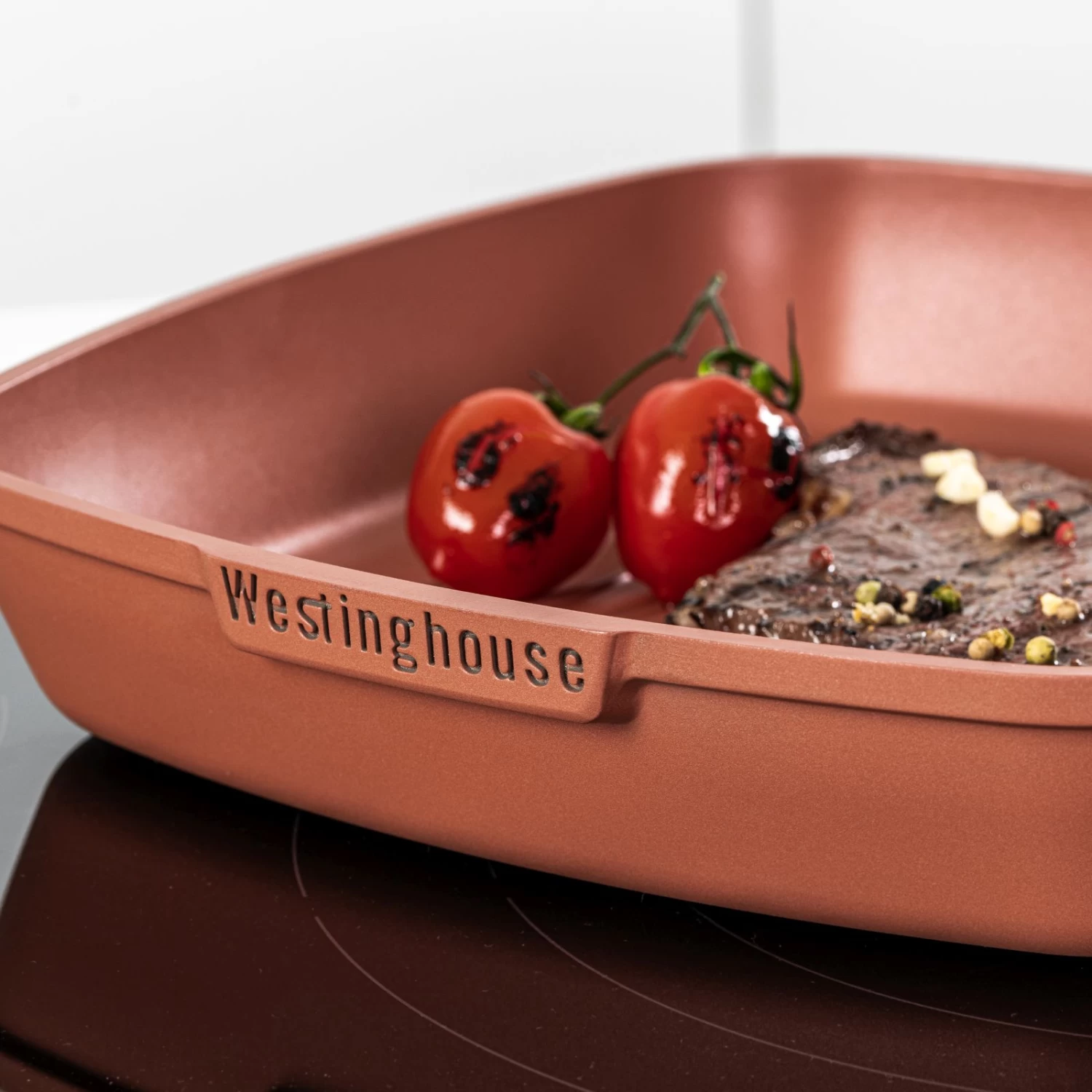 Westinghouse Grillpan Performance - Rebel Red - 28 X 28 Cm - Standaard Anti-aanbaklaag 11 Westinghouse Grillpan Performance - Rebel Red - 28 X 28 Cm - Standaard Anti-aanbaklaag - Afbeelding 9