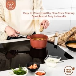 Westinghouse Steelpan Performance - Rebel Red - ø 18 Cm / 1.9 Liter 16 Westinghouse Steelpan Performance - Rebel Red - ø 18 Cm / 1.9 Liter -Keukenbenodigdheden Winkel WCSP0095N18OR 4