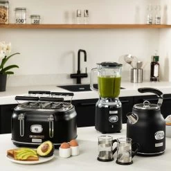 Westinghouse Blender Retro Collections - Liquorice Black - 1.5 Liter - WKBE221BK -Keukenbenodigdheden Winkel WKBE221BK Retro Table Blender 5