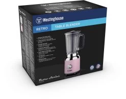 Westinghouse Blender Retro Collections - Roze - 1.5 Liter - WKBE221WH -Keukenbenodigdheden Winkel WKBE221PK 3D Box