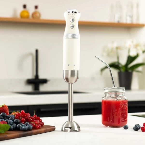 Westinghouse Staafmixer Retro Collections - 600 W - Vanilla White - WKHBS270WH 4 Westinghouse Staafmixer Retro Collections - 600 W - Vanilla White - WKHBS270WH - Afbeelding 2