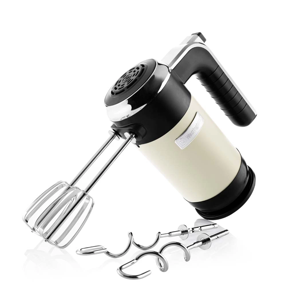 Westinghouse Handmixer Retro Collections - 6 Standen - Vanilla White - WKHM250WH 3 Westinghouse Handmixer Retro Collections - 6 Standen - Vanilla White - WKHM250WH