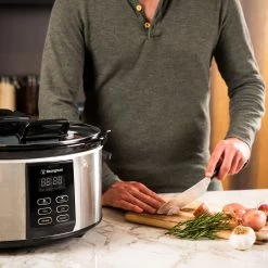 Westinghouse Slowcooker - Uitneembare Keramische Pan - RVS - 6 Liter - WKSC65 13 Westinghouse Slowcooker - Uitneembare Keramische Pan - RVS - 6 Liter - WKSC65 -Keukenbenodigdheden Winkel WKSC65 Westinghouse Slow Cooker 5