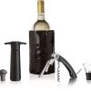 Vacu Vin Wijnset Original - Zwart - 5 Delige Set -Keukenbenodigdheden Winkel WineSet Original