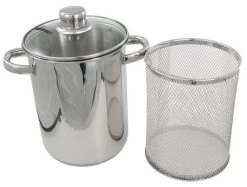 Cooking Pastapan / Aspergepan - RVS - ø 16 Cm / 4.0 Liter