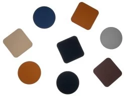 Jay Hill Onderzetters - Vegan Leer - Bruin / Wit- Organic - 13 X 11 Cm - 6 Stuks -Keukenbenodigdheden Winkel diversen 3 1