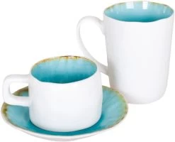Cosy & Trendy Koffieschotel Laguna Azzurro ø 15 Cm -Keukenbenodigdheden Winkel laguna azzurro koppen 1