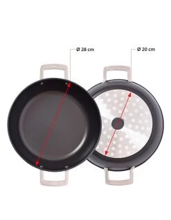 Valira Hapjespan Aire Mediterranean ø 28 Cm - Standaard Anti-aanbaklaag -Keukenbenodigdheden Winkel non stick mediterranean casserole aire induction 1