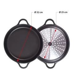 Valira Braadpan Met Deksel Aire - ø 32 Cm / 8.8 Liter 9 Valira Braadpan Met Deksel Aire - ø 32 Cm / 8.8 Liter -Keukenbenodigdheden Winkel non stick short casserole induction 2 1