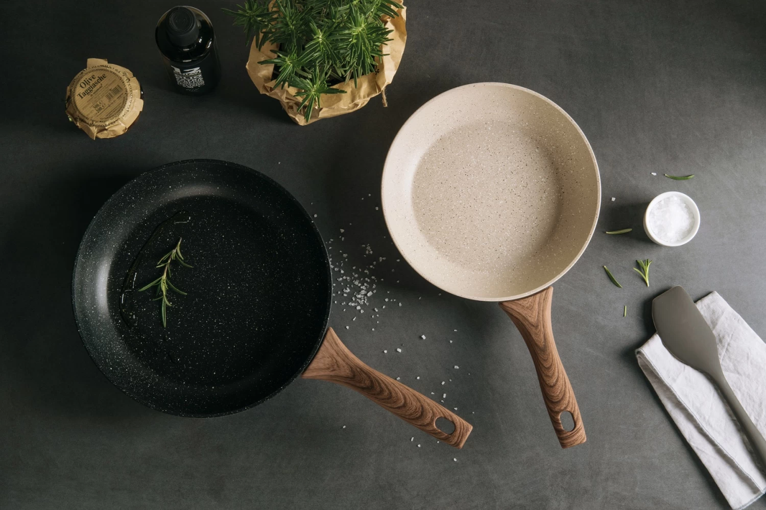 Sambonet Wokpan Rock 'n' Rose - Creme - ø 28 Cm - Standaard Anti-aanbaklaag 4 Sambonet Wokpan Rock 'n' Rose - Creme - ø 28 Cm - Standaard Anti-aanbaklaag - Afbeelding 2