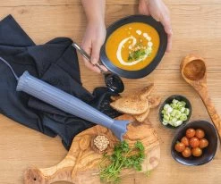 Alessi Staafmixer Set Plissé - Grijs - Michele De Lucchi - MDL10S G 11 Alessi Staafmixer Set Plissé - Grijs - Michele De Lucchi - MDL10S G -Keukenbenodigdheden Winkel staafmixer 3 1