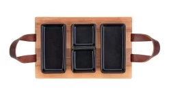 Bowls & Dishes Serveerplank / Tapasplank Streetfood 3-vaks Zwart - Medium 10 Bowls & Dishes Serveerplank / Tapasplank Streetfood 3-vaks Zwart - Medium -Keukenbenodigdheden Winkel vbb1830.zw 1 1